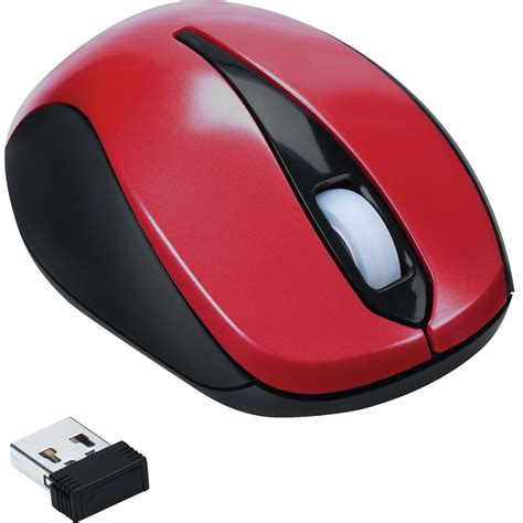 Targus Wireless Optical Laptop Mouse Red Amw06001us Bandh Photo