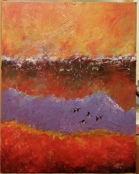 Purple Mountain Flight Painting By David Maynard Fine Art America