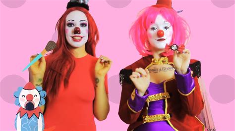 clown makeover kitzi klown and thatmissquin do your clown makeup clown girls