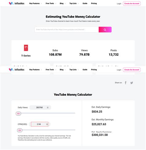 This is the average earning calculation that you can expect from your channel through ads when youtube always considers cpm and cpc models to standardize the calculations because calculating earning per view may bring confusing numbers. How much does YouTube pay per 1000 views? How/where can I ...