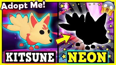 🦊 Convierto Mi Nuevo Kitsune Neon En Adopt Me 😱 Nueva Mascotas De