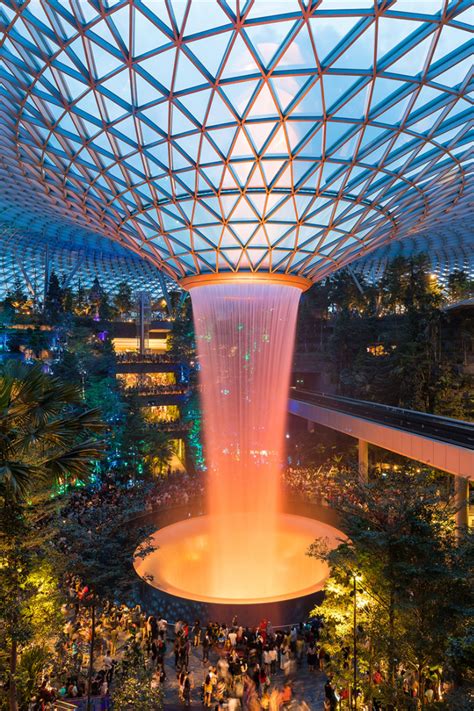Get a taste of michelin. Jewel Changi Airport in Singapore at Night | Changi ...