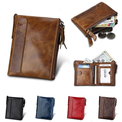 Check spelling or type a new query. ipree® men's vintage rfid blocking wallet genuine leather id card holder coin pocket purse Sale ...