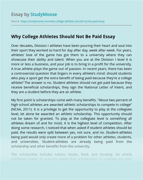 Uneducated people are not only a wasted resource but, if they don't have the education they. essay examples: Should College Athletes Be Paid Essay