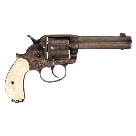 Custom Engraved Colt Model 1878 Frontier Double Action Revolver With