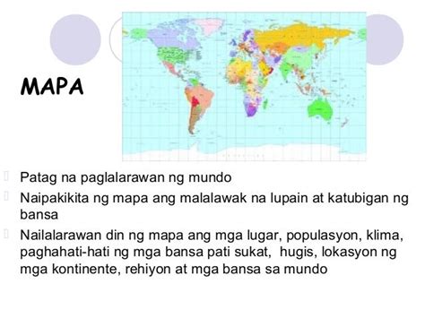 Ano Ano Ang Makikita Sa Mapa Ng Daigdig