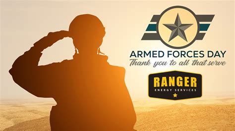 Happy Armed Forces Day Ranger Energy Services