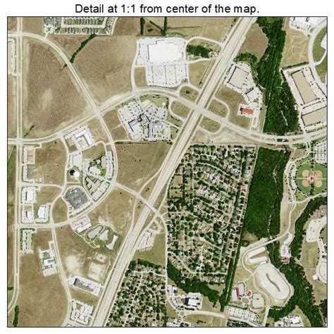 Aerial Photography Map Of Allen Tx Texas