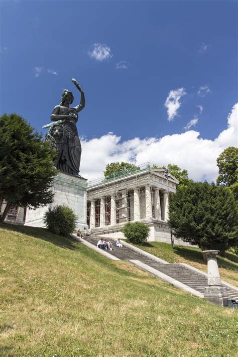 Bavaria Statue At Theresenwiese In Munich 2015 Stock Photo Image Of