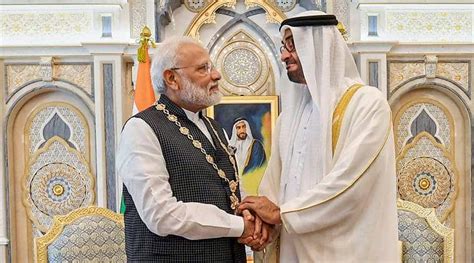 uae honours pm modi with highest civilian award ‘order of zayed india news the indian express
