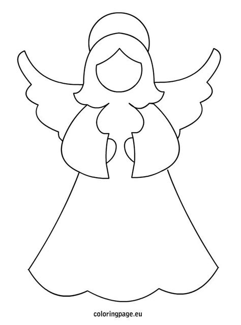 Angel Template Coloring Page Christmas Applique Christmas Angels
