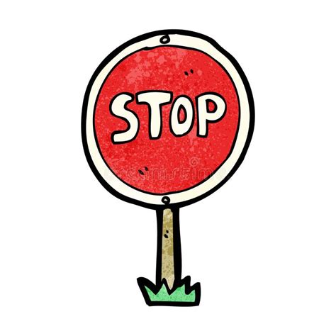 Cartoon Stop Sign Stock Vector Illustration Of Clip 38035384