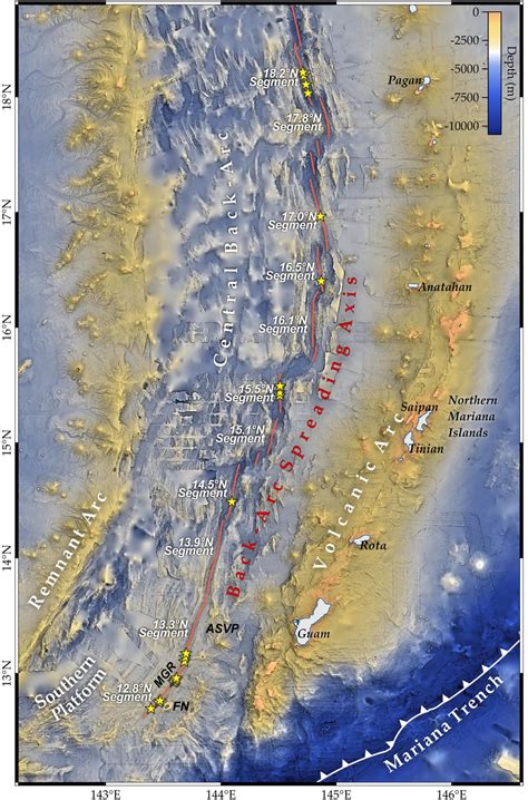 Geological Interpretation Of Volcanism And Segmentation Of The Mariana