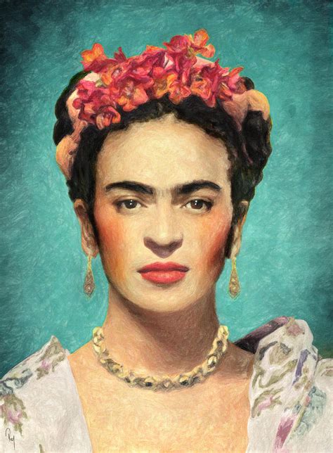 Frida Kahlo Painting By Zapista