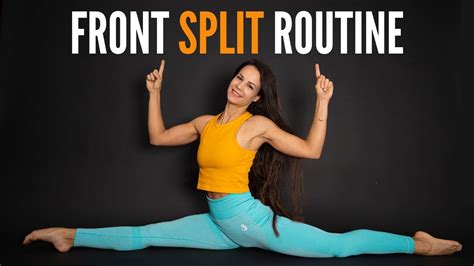 front split stretches for beginners follow along routine youtube