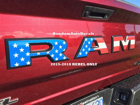 Ram Rebel Usa Emblem Flag Decal 2015 2016 2017 2018 Decals Etsy