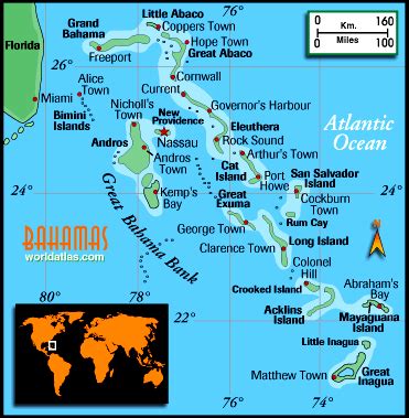 Map Bahamas 
