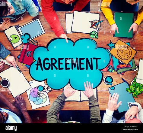 Agreement Collaboration Connection Cooperation Deal Concept Stock Photo
