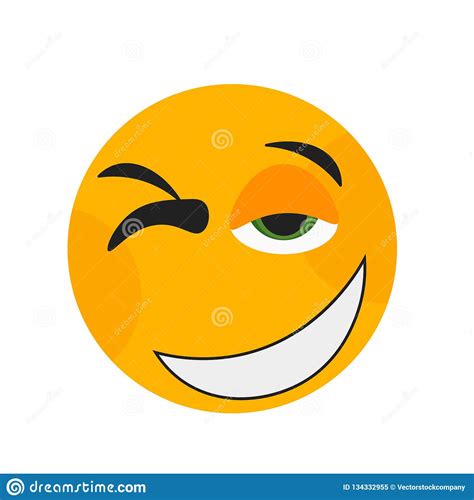 Wink Smile Icon Vector Sign And Symbol Isolated On White Background