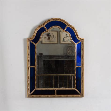 1920s Italian Blue Glass Mirror For Sale At 1stdibs