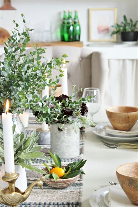 Fall is just a skip ahead of us so it's time to start decorating now! Rustic Modern Fall Dining Room + Tablescape | Autumn ...
