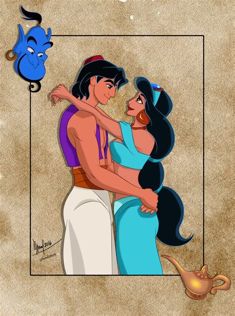 Aladdin And Jasmine By Fernl On Deviantart In 2022 Aladdin And Jasmine Disney Jasmine