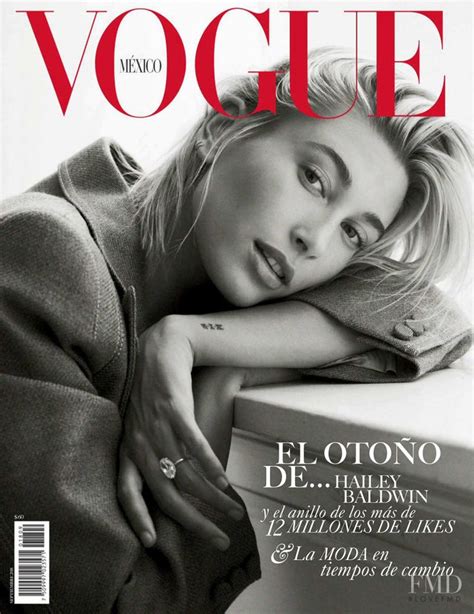 Cover Of Vogue Mexico With Hailey Baldwin Bieber September 2018 Id