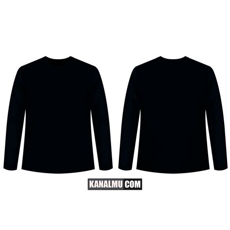 Mentahan Kaos Polos Hitam Depan Belakang Untuk Desain Hd Kaos Polos
