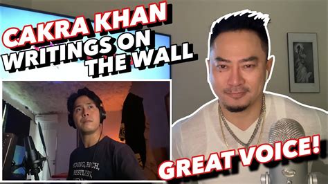 Cakra Khan Covers “writings On The Wall” Sam Smith Reaction Youtube