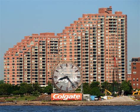 Colgate Clock On The Hudson River Jersey City New Jersey Jersey