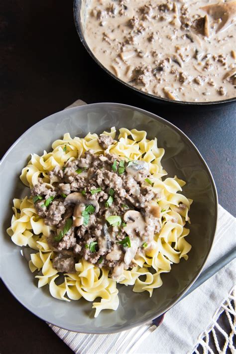 This easy stroganoff made with ground beef is a recipe your entire family will love. Best Ground Beef Stroganoff Recipe - House of Nash Eats