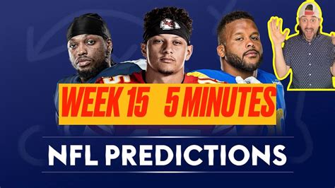 Nfl Week 15 Predictions Every Game Under Five Minutes Nfl
