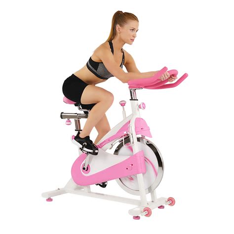 Sunny Health And Fitness P8150 Pink Belt Drive Premium Indoor Cycling