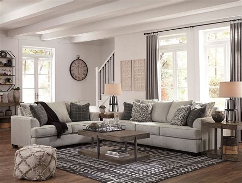 Velletri Pewter Living Room Set By Signature Design By