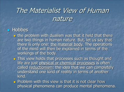 Ppt Human Nature 23 The Mind Body Problem How Do Mind And Body