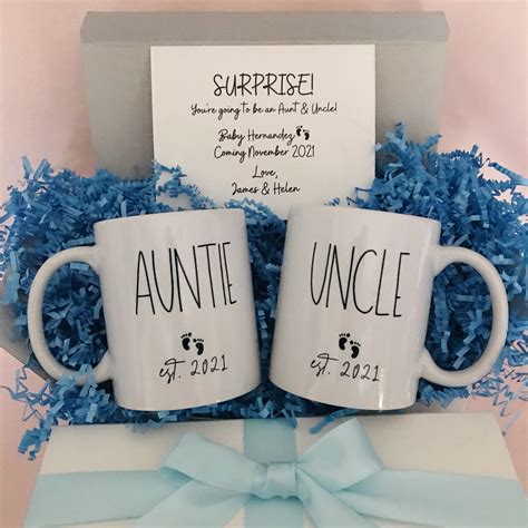 Auntie And Uncle Pregnancy Announcement New Aunt And Uncle Etsy