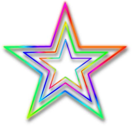 Estrela De Néon Png Transparente Stickpng
