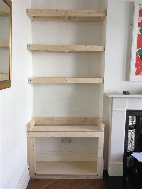 Diy Alcove Cupboard With Shelves
