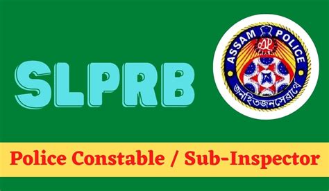 Slprb Assam Police Recruitment Apply Online For Sub Inspector