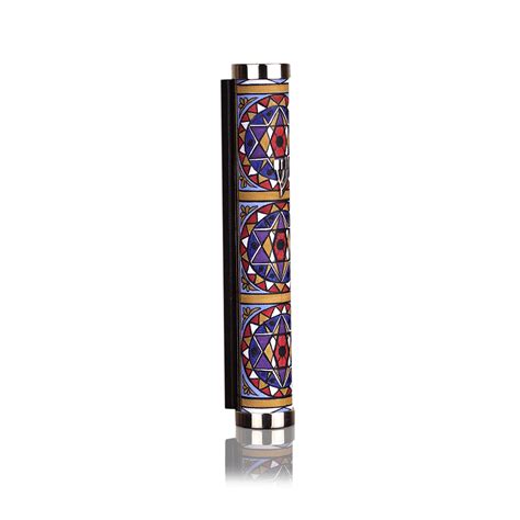 Case For Mezuzah Jerusalem Stained Glass New Style Art Collection