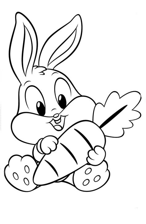 Dibujos De Bugs Bunny Bebe Para Colorear Pintar E Imprimir Gratis