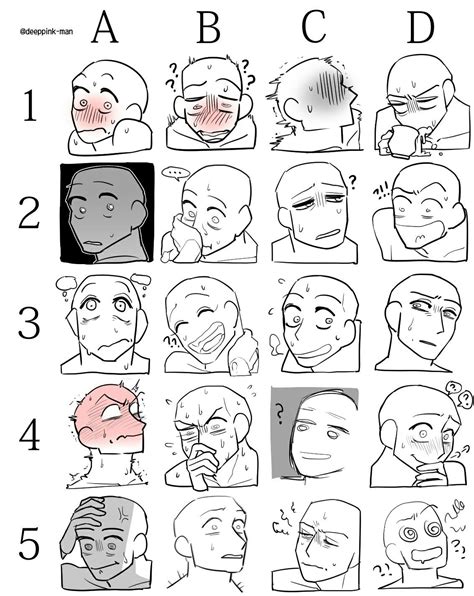 Pin by Yuu on Как рисовать Drawing expressions Drawings Drawing face expressions