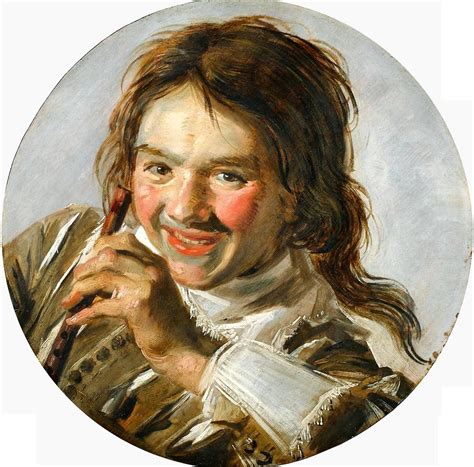 Lachende Jongen Met Een Fluit Laughing Boy Holding A Flute Hearing