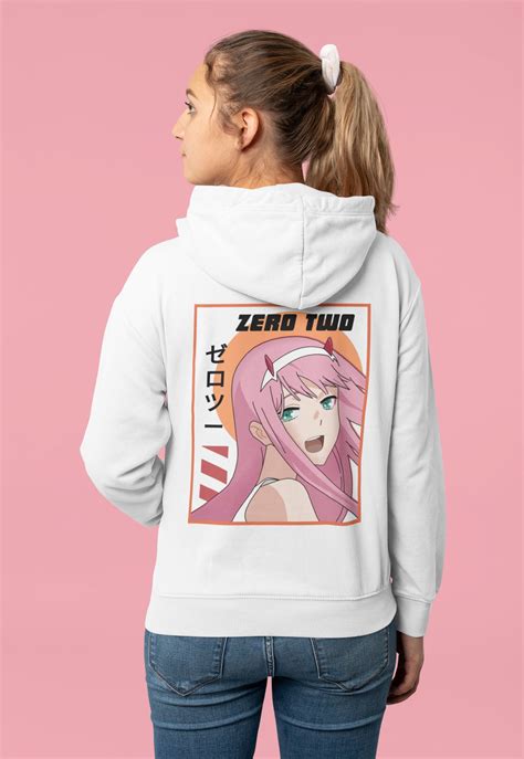 Zero Two Hoodie Darling In The Franxx Sweatshirt Anime Etsy