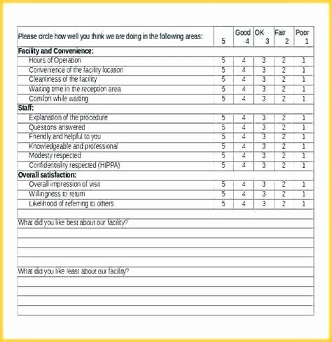 Excel Survey Template Download