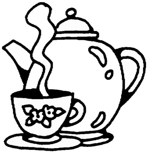 Stacked tea cups coloring pages sketch coloring page. Tea Party Coloring Pages