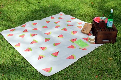 Watermelon Picnic Blanket How To Make A Quilted Blanket Home Diy On Cut Out Keep