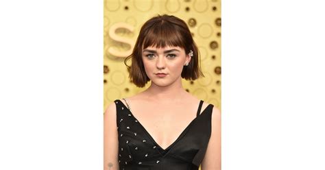 Maisie Williamss Baby Bangs And Bob Haircut At The Emmy Awards Best