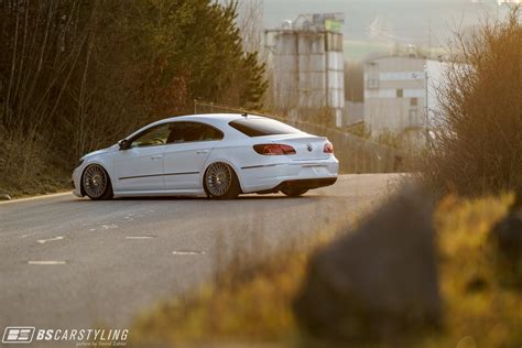 Vw Cc Riding Low On Air Suspension And Rotiform Custom Painted Rims