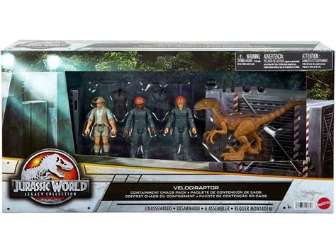 Jurassic World Legacy Velociraptor Containment Chaos Pack Exclusive Action Figure Playset